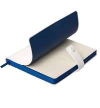 Ежедневник недатированный Stellar, А5, белый, кремовый блок  в линейку, с темно-синим обрезом