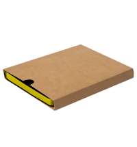 Ежедневник недатированный Stellar, А5, черный, кремовый блок  в линейку, с желтым обрезом