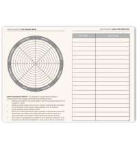 Ежедневник недатированный Tony, А5, красный, кремовый блок в клетку