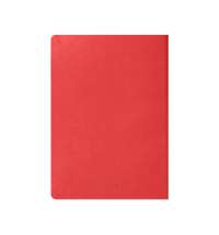 Ежедневник недатированный Tony, А5, красный, кремовый блок в клетку