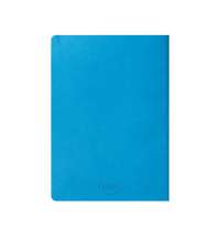 Ежедневник недатированный Tony, А5, лазурный, кремовый блок в клетку