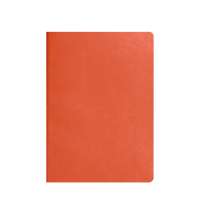 Ежедневник недатированный Tony, А5, оранжевый, кремовый блок в клетку