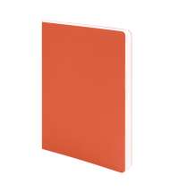 Ежедневник недатированный Tony, А5, оранжевый, кремовый блок в клетку