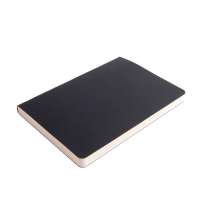 Ежедневник недатированный Tony, А5, черный, кремовый блок в клетку