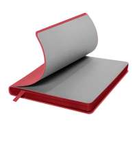 Ежедневник недатированный Pulpy, А5,  красный, кремовый блок в линейку, красный срез