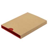 Ежедневник недатированный Pulpy, А5,  красный, кремовый блок в линейку, красный срез