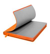 Ежедневник недатированный Pulpy, А5,  оранжевый, кремовый блок в линейку, оранжевый срез