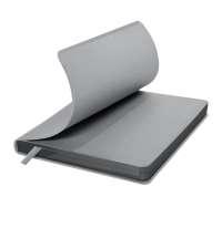 Ежедневник недатированный Pulpy, А5,  светло-серый, кремовый блок в линейку, светло-серый срез