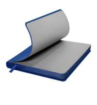 Ежедневник недатированный Pulpy, А5,  синий, кремовый блок в линейку, синий срез