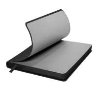 Ежедневник недатированный Pulpy, А5,  черный, кремовый блок в линейку, черный срез