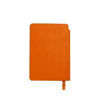 Ежедневник недатированный SALLY, A6, оранжевый, кремовый блок в линейку