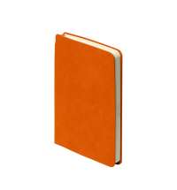 Ежедневник недатированный SALLY, A6, оранжевый, кремовый блок в линейку