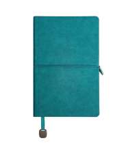 Ежедневник недатированный Fusion, А5, бирюзовый, кремовый блок в линейку