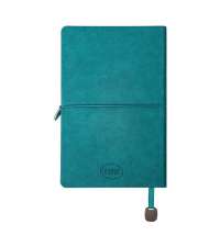 Ежедневник недатированный Fusion, А5, бирюзовый, кремовый блок в линейку