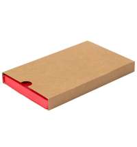 Ежедневник недатированный Fusion, А5, красный, кремовый блок в линейку