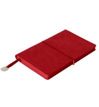 Ежедневник недатированный Fusion, А5, красный, кремовый блок в линейку