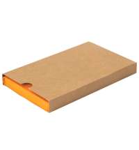 Ежедневник недатированный Fusion, А5, оранжевый, кремовый блок в линейку