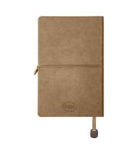 Ежедневник недатированный Fusion, А5, светло-коричневый, кремовый блок в линейку