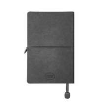 Ежедневник недатированный Fusion, А5, темно-серый, кремовый блок в линейку