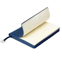 Ежедневник недатированный Fusion, А5, синий, кремовый блок в линейку