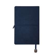 Ежедневник недатированный Fusion, А5, темно-синий, кремовый блок в линейку