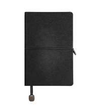 Ежедневник недатированный Fusion, А5, черный, кремовый блок в линейку