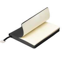 Ежедневник недатированный Fusion, А5, черный, кремовый блок в линейку