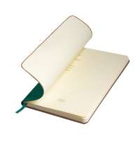 Ежедневник недатированный SIMPLY FLEX, А5,  зеленый, кремовый блок, в клетку