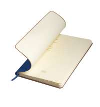 Ежедневник недатированный SIMPLY FLEX, А5,  синий, кремовый блок, в клетку