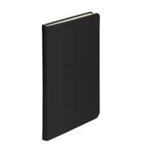 Ежедневник недатированный SIMPLY FIRM, А5,  черный, кремовый блок, в линейку