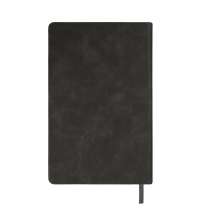 Ежедневник недатированный Muse, темно-серый, А5, с оранжевой декоративной полосой, блок в линейку