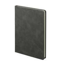 Ежедневник недатированный Muse, темно-серый, А5, с оранжевой декоративной полосой, блок в линейку