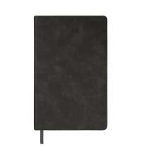 Ежедневник недатированный Muse, темно-серый, А5, с оранжевой декоративной полосой, блок в линейку