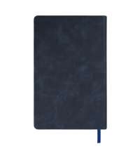 Ежедневник недатированный Muse, темно-синий, А5, с темно-серой декоративной полосой, блок в линейку