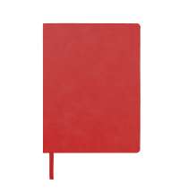 Ежедневник недатированный Solas, формат А5, с магнитом, красный, кремовый блок  в линейку