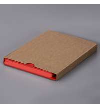 Ежедневник недатированный Solas, формат А5, с магнитом, красный, кремовый блок  в линейку