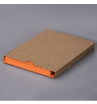 Ежедневник недатированный Solas, формат А5, с магнитом, оранжевый, кремовый блок в линейку