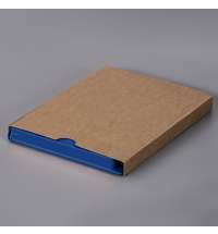 Ежедневник недатированный Solas, формат А5, с магнитом синий ройал, кремовый блок  в линейку