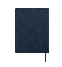 Ежедневник недатированный Solas, формат А5, с магнитом темно-синий, кремовый блок  в линейку