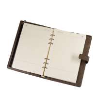 Ежедневник недатированный Coach, B5, коричневый, кремовый блок, подарочная коробка