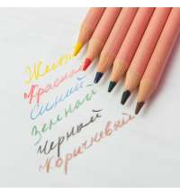 Цветные карандаши мини TINY,6 цветов
