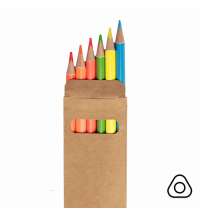 Цветные карандаши NEON, 6 цветов