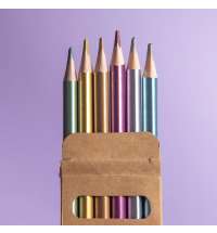 Цветные карандаши METALLIC, 6 цветов