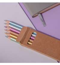 Цветные карандаши METALLIC, 6 цветов