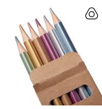 Цветные карандаши METALLIC, 6 цветов
