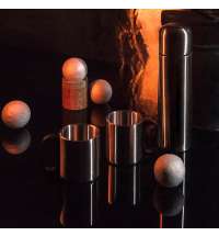 Термос, 2 кружки в чехле: 26х16х10 см; термос 500 мл; кружки 220 мл; металл, нейлон