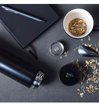 Термос THERMO с ситечком и индикатором температуры, 500 мл