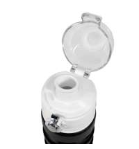 Бутылка для воды складная с карабином SPRING, 550/250 мл, силикон