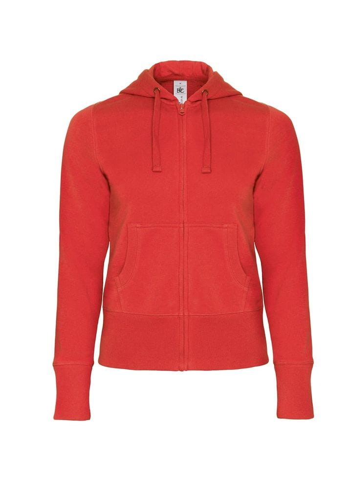 Толстовка женская Hooded Full Zip красная