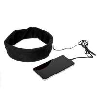 Наушники проводные MARKIZ с повязкой, черный, флис